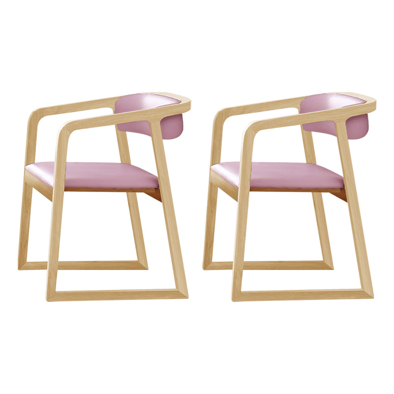 Chaises traditionnelles en bois de frêne massif, ensemble de chaises de cuisine et de salle à manger à dossier ouvert