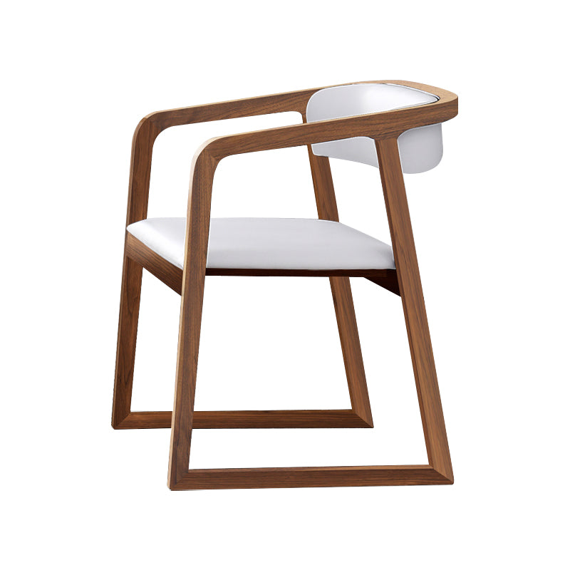 Chaises traditionnelles en bois de frêne massif, ensemble de chaises de cuisine et de salle à manger à dossier ouvert