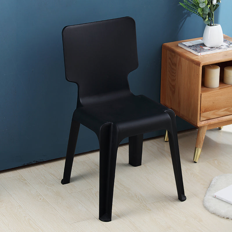 Eigentijdse stijl plastic eetwarmeloze stoel stevige achterste eetstoelen voor thuis