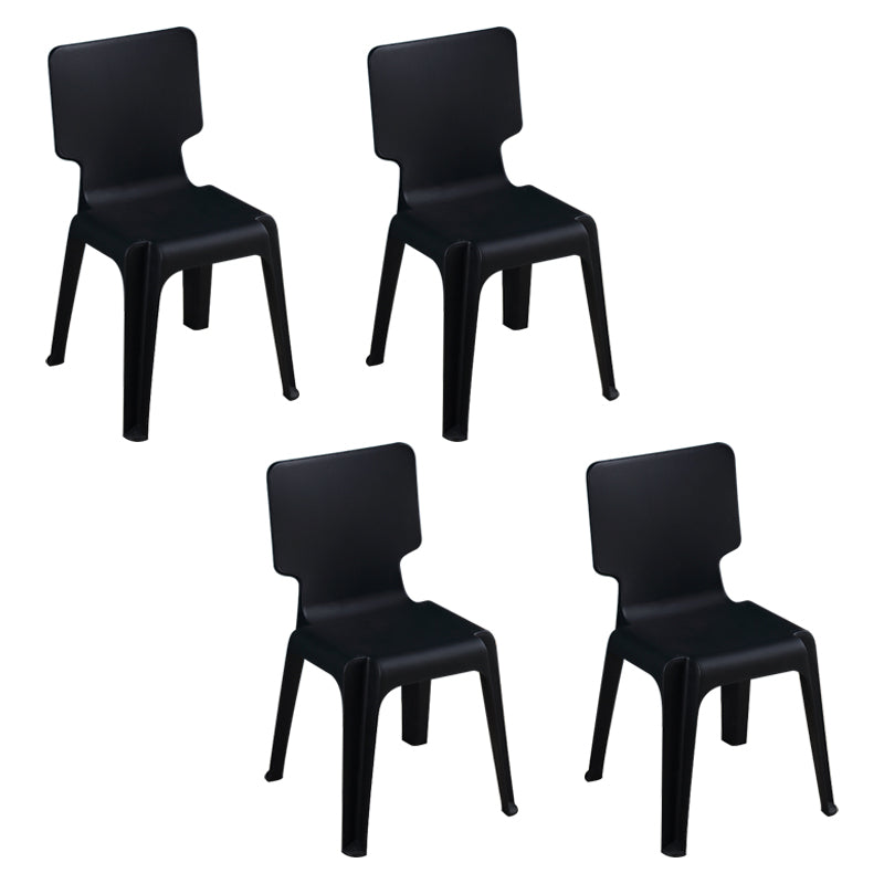 Eigentijdse stijl plastic eetwarmeloze stoel stevige achterste eetstoelen voor thuis