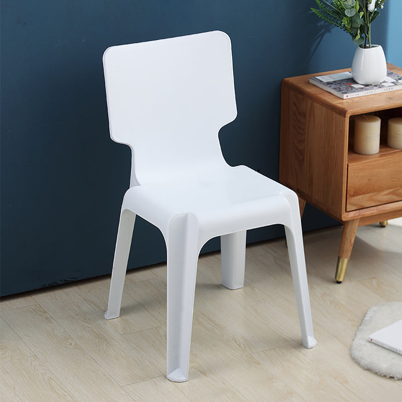 Eigentijdse stijl plastic eetwarmeloze stoel stevige achterste eetstoelen voor thuis