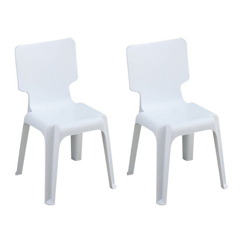 Eigentijdse stijl plastic eetwarmeloze stoel stevige achterste eetstoelen voor thuis