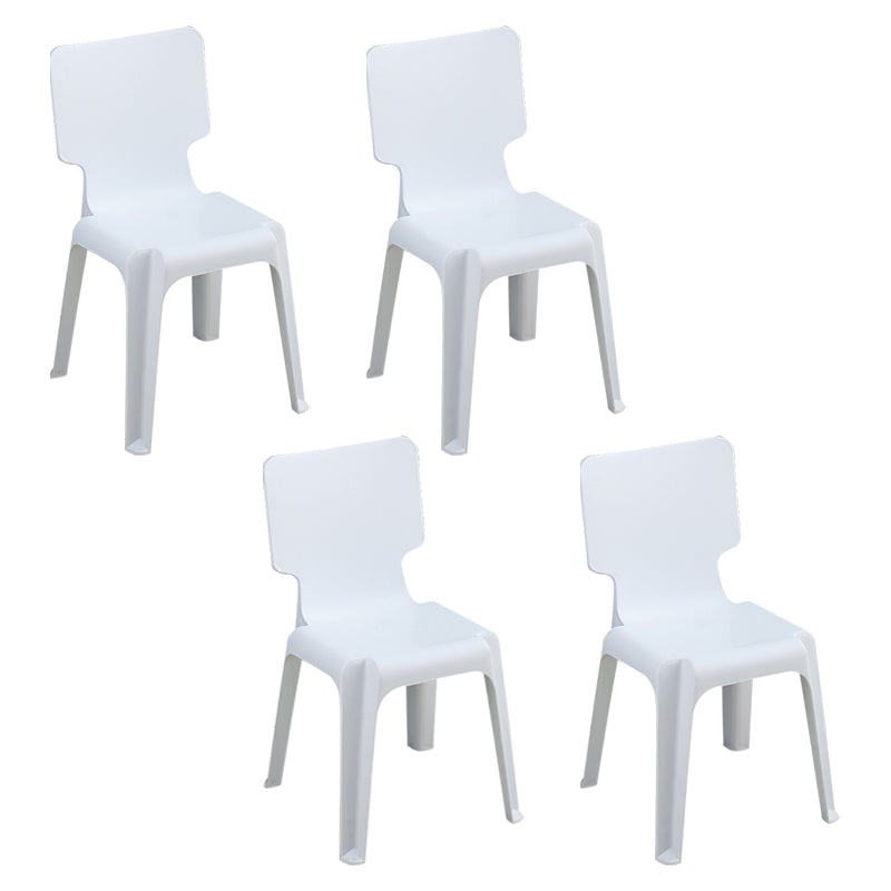 Eigentijdse stijl plastic eetwarmeloze stoel stevige achterste eetstoelen voor thuis