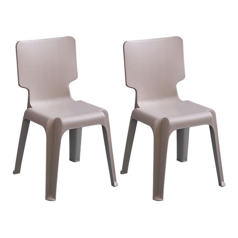 Eigentijdse stijl plastic eetwarmeloze stoel stevige achterste eetstoelen voor thuis
