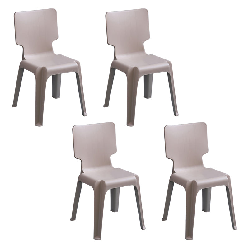 Eigentijdse stijl plastic eetwarmeloze stoel stevige achterste eetstoelen voor thuis