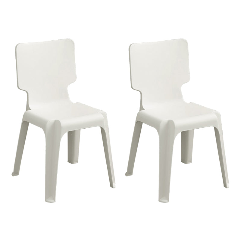 Eigentijdse stijl plastic eetwarmeloze stoel stevige achterste eetstoelen voor thuis