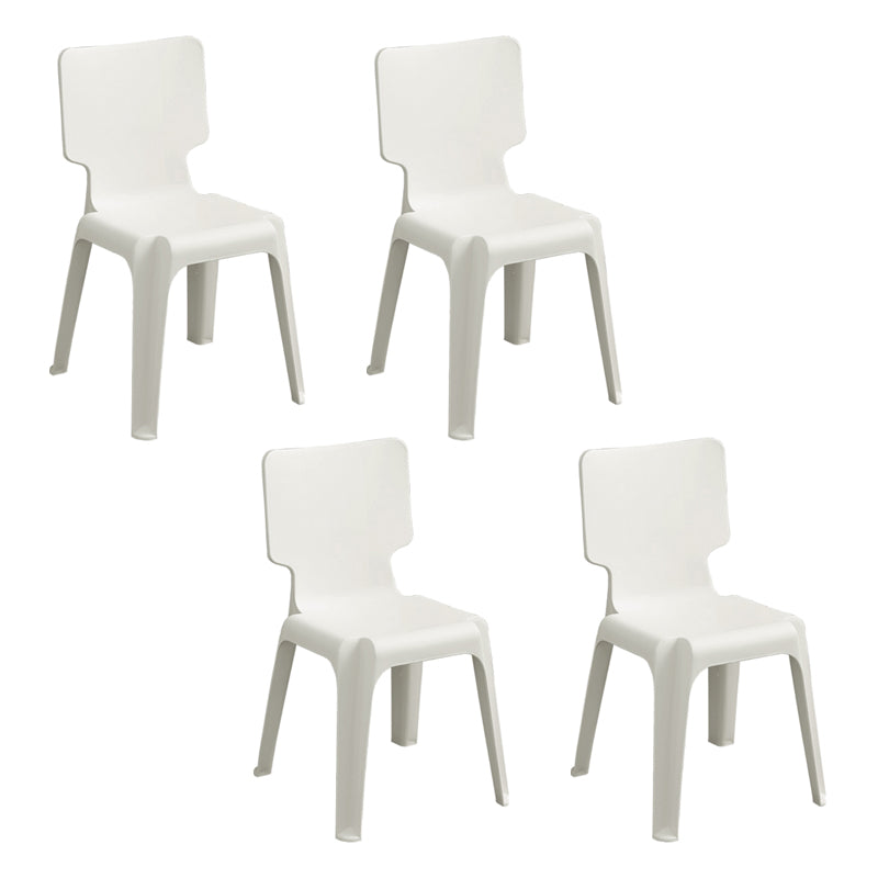 Eigentijdse stijl plastic eetwarmeloze stoel stevige achterste eetstoelen voor thuis