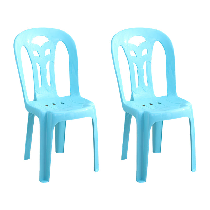 Sillas apilables plásticas contemporáneas del lado trasero del listón de la silla sin brazos para el hogar