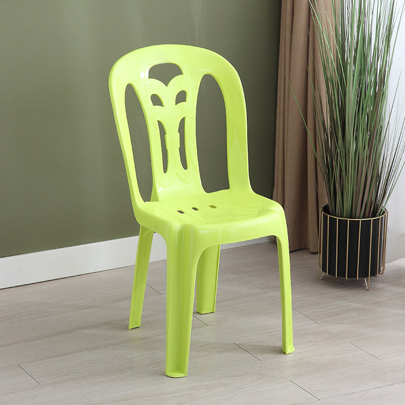 Sillas apilables plásticas contemporáneas del lado trasero del listón de la silla sin brazos para el hogar