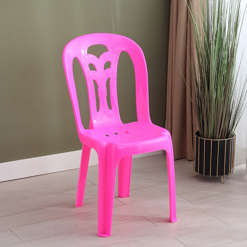 Sillas apilables plásticas contemporáneas del lado trasero del listón de la silla sin brazos para el hogar