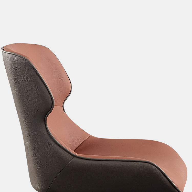 Sillas de comedor tapizadas de estilo minimalista, sin brazos, Wingback Parsons, silla individual (juego de 1)