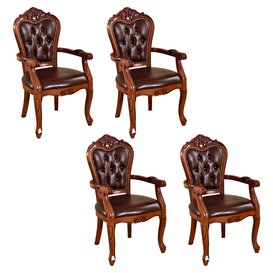 Silla de madera de roble de estilo escandinavo, juego de sillas de cocina y comedor con brazo trasero abierto