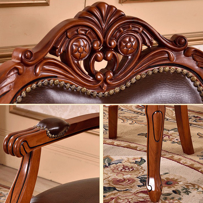Silla de madera de roble de estilo escandinavo, juego de sillas de cocina y comedor con brazo trasero abierto