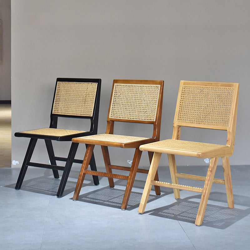 Chaises de salle à manger en bois de ferme, chaise latérale de salle à manger à dossier ouvert pour utilisation au restaurant