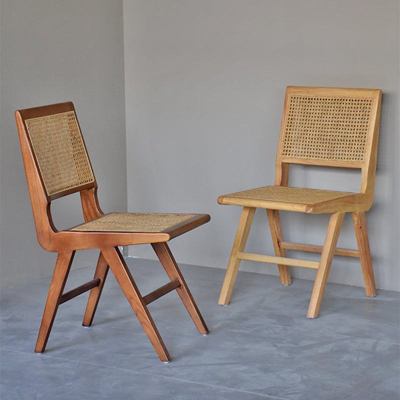 Chaises de salle à manger en bois de ferme, chaise latérale de salle à manger à dossier ouvert pour utilisation au restaurant