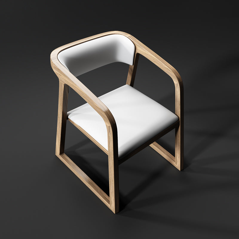 Ensemble de chaises traditionnelles en bois de frêne, cuisine, salle à manger, fauteuil à dossier ouvert
