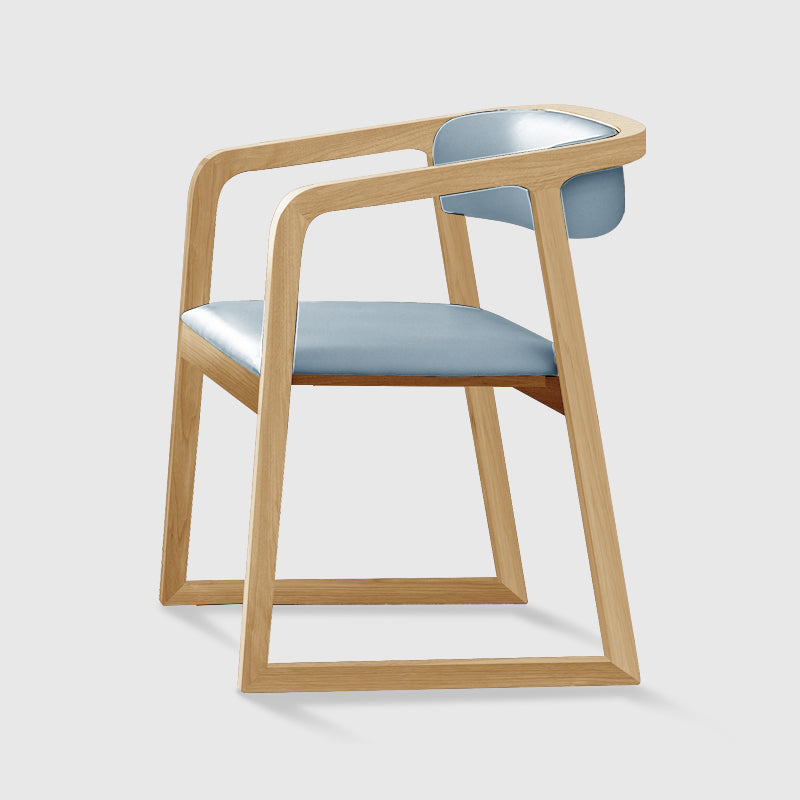Ensemble de chaises traditionnelles en bois de frêne, cuisine, salle à manger, fauteuil à dossier ouvert