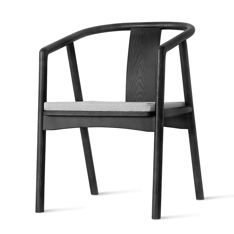 Chaise simple de bras arrière de latte de cuisine de chaises en bois de frêne de style traditionnel