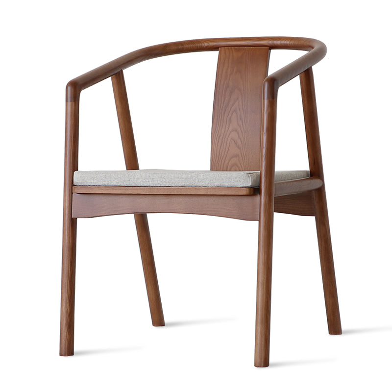 Chaise simple de bras arrière de latte de cuisine de chaises en bois de frêne de style traditionnel