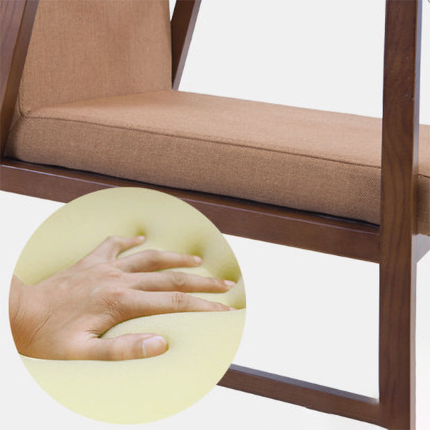 Les fauteuils de salle à manger en bois contemporains ont rembourré la chaise latérale de salle à manger en tissu pour le restaurant