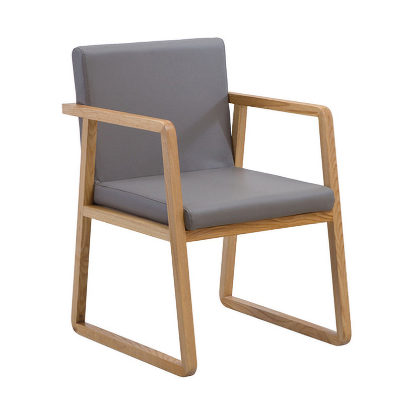 Les fauteuils de salle à manger en bois contemporains ont rembourré la chaise latérale de salle à manger en tissu pour le restaurant