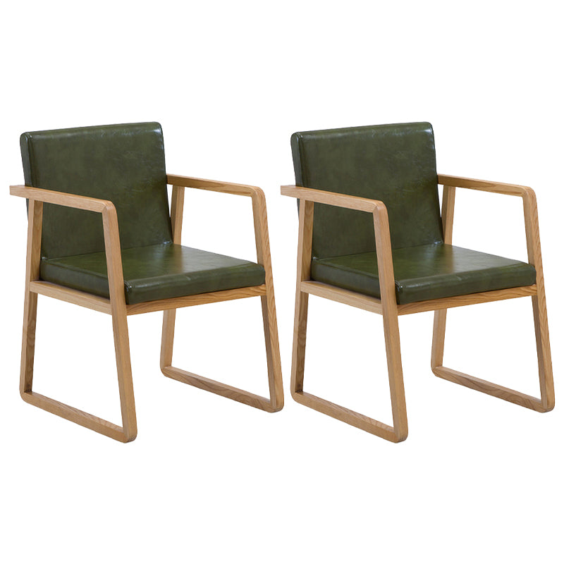 Les fauteuils de salle à manger en bois contemporains ont rembourré la chaise latérale de salle à manger en tissu pour le restaurant
