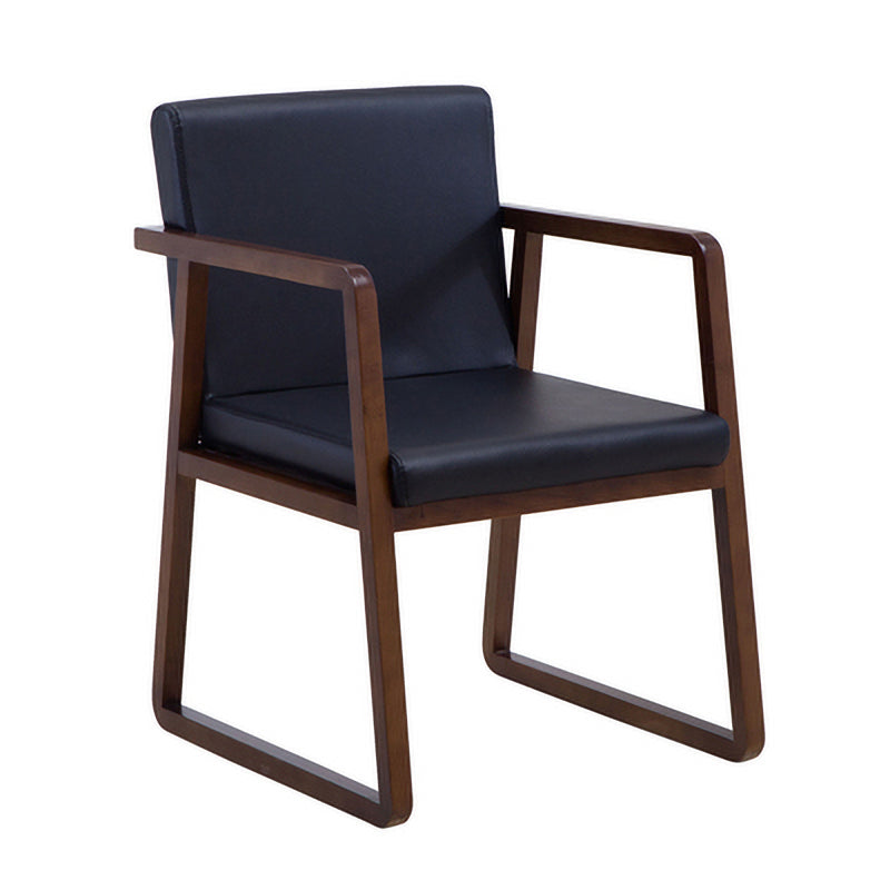 Les fauteuils de salle à manger en bois contemporains ont rembourré la chaise latérale de salle à manger en tissu pour le restaurant