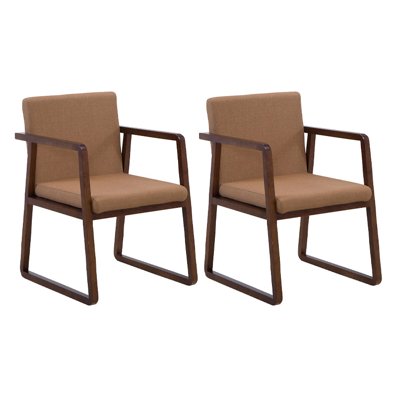 Les fauteuils de salle à manger en bois contemporains ont rembourré la chaise latérale de salle à manger en tissu pour le restaurant