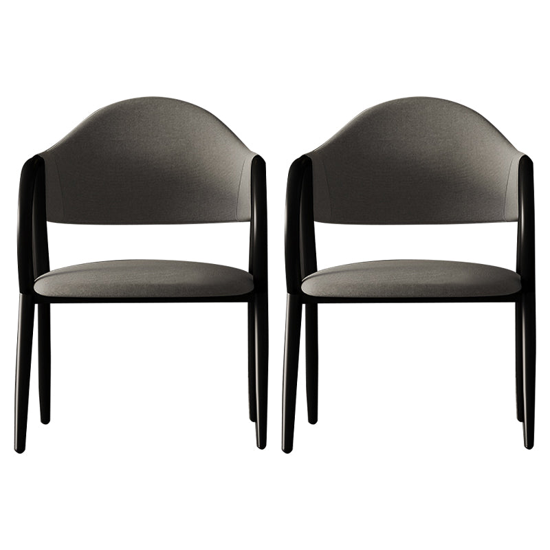 Fauteuil de restaurant en cuir industriel, chaise de salle à manger à dossier ouvert avec pieds en métal