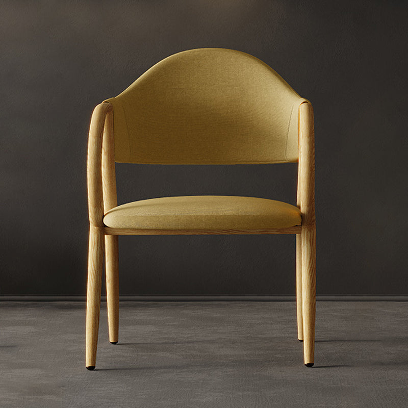 Fauteuil de restaurant en cuir industriel, chaise de salle à manger à dossier ouvert avec pieds en métal