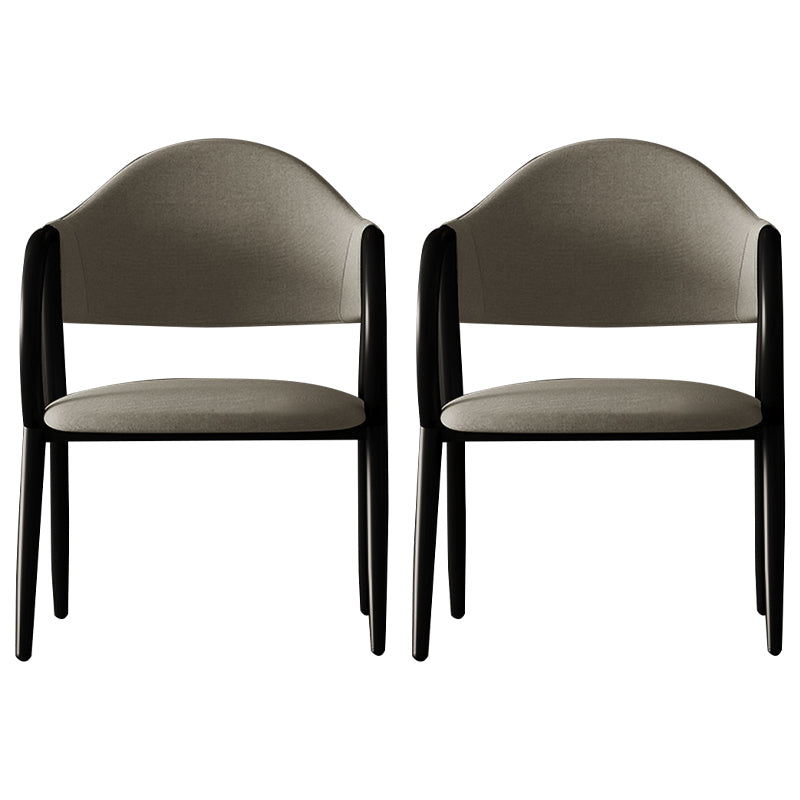 Fauteuil de restaurant en cuir industriel, chaise de salle à manger à dossier ouvert avec pieds en métal
