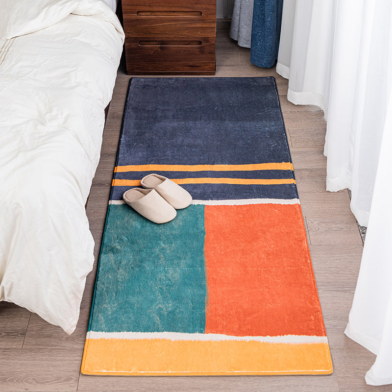Modern geometrisch patroongebied Tapijtgrijs Grijs Polyester Area Tapijt Non-Slip Backing Rug voor slaapkamer