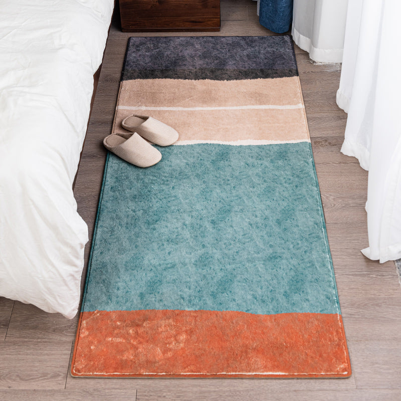 Modern geometrisch patroongebied Tapijtgrijs Grijs Polyester Area Tapijt Non-Slip Backing Rug voor slaapkamer