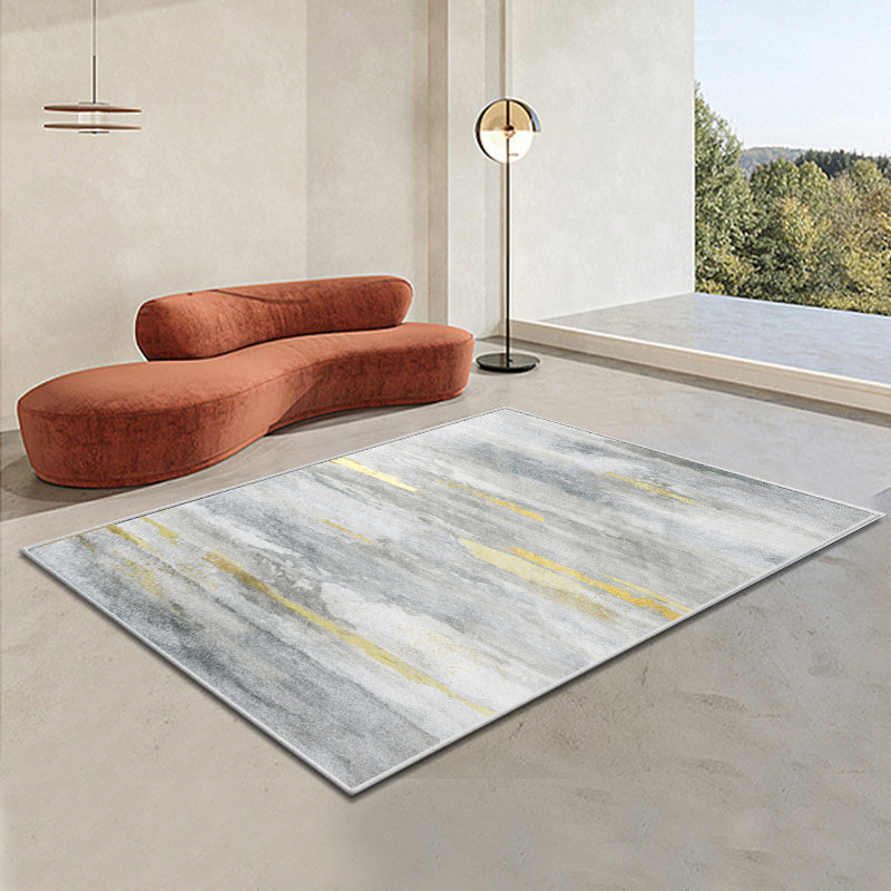 Moderne woonkamer Tapijtkleurige kleurblok Polyester Area Tapijt Non-slip achtergrondgebied Tapijtdap