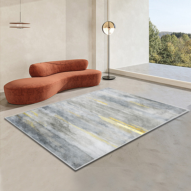 Moderne woonkamer Tapijtkleurige kleurblok Polyester Area Tapijt Non-slip achtergrondgebied Tapijtdap