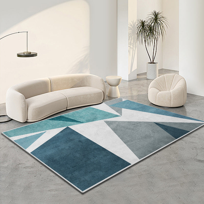Moderne woonkamer Tapijtkleurige kleurblok Polyester Area Tapijt Non-slip achtergrondgebied Tapijtdap