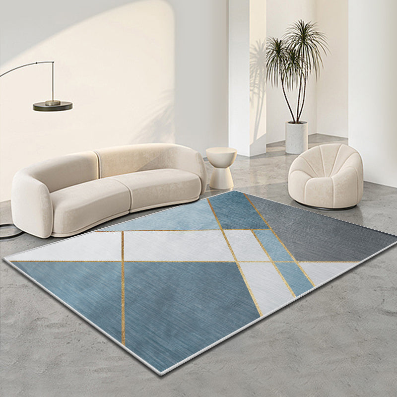 Moderne woonkamer Tapijtkleurige kleurblok Polyester Area Tapijt Non-slip achtergrondgebied Tapijtdap