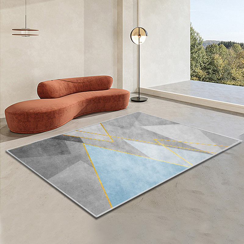 Moderne woonkamer Tapijtkleurige kleurblok Polyester Area Tapijt Non-slip achtergrondgebied Tapijtdap