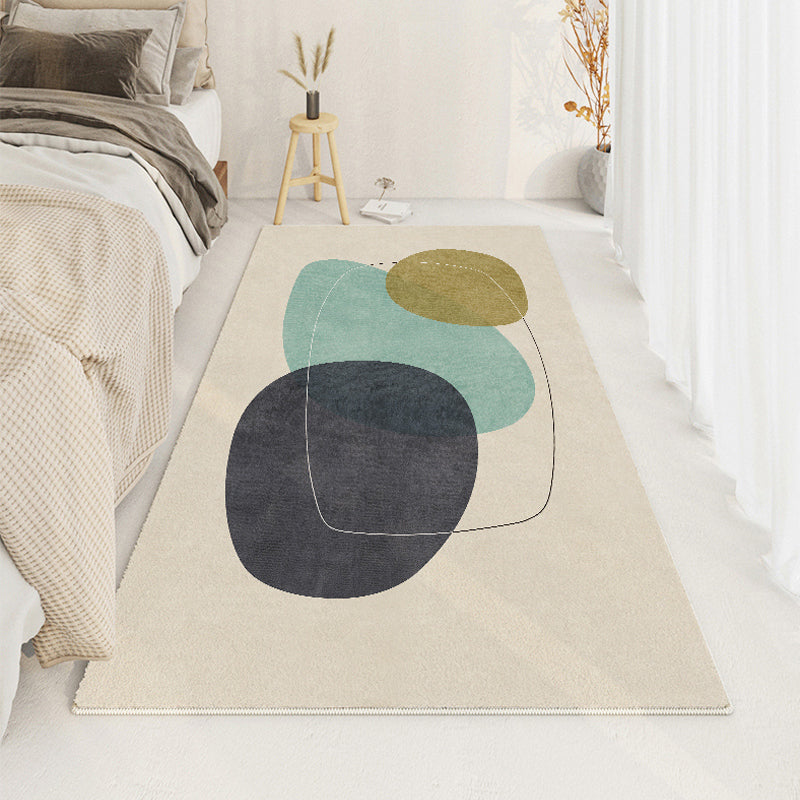 Zwart modern tapijt kneeftje kleur tapijt wasbaar tapijt voor woonkamer