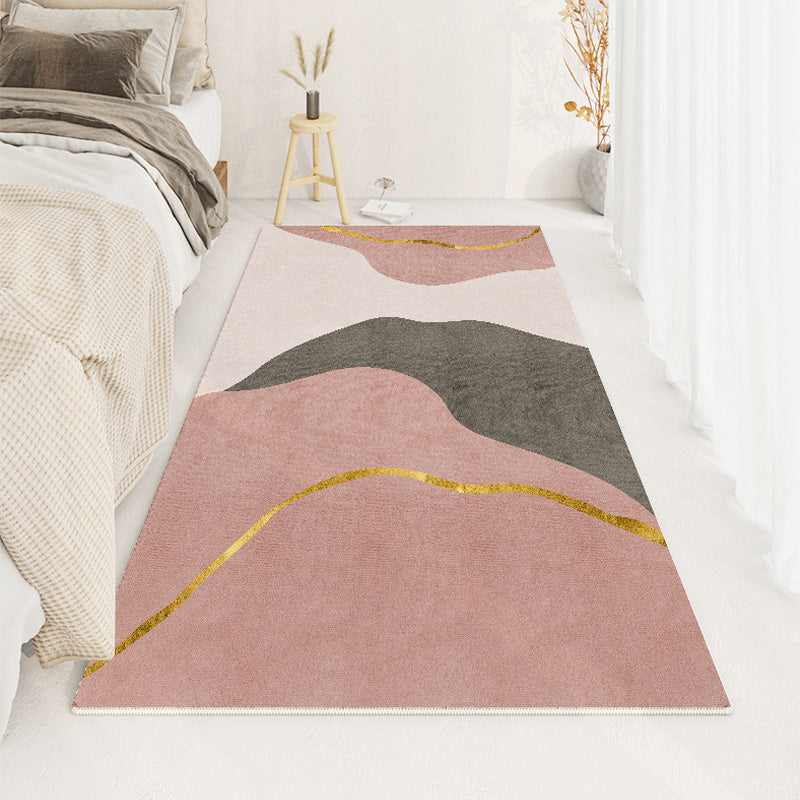 Zwart modern tapijt kneeftje kleur tapijt wasbaar tapijt voor woonkamer