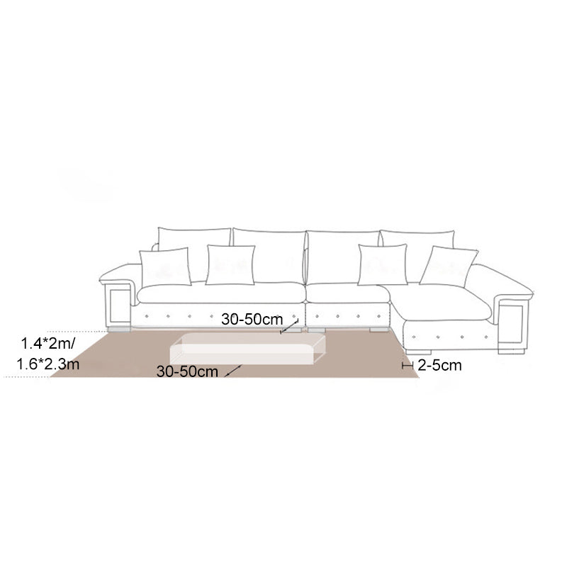 Nordic Area Carpet Contemporary Rug Washable Stain Resistant Polyester Rug for Home Decor