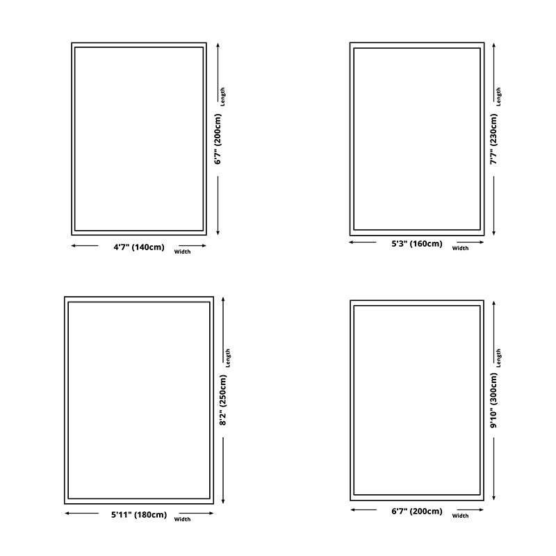 Modern Ombre Pattern Rug Polyester Indoor Carpet Non-Slip Backing Area Rug for Living Room