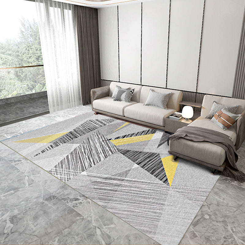Bunt moderner Teppich Geometrisches Muster Polyester Fläche Teppich Färbung Resiatnt Teppich für Wohnkultur