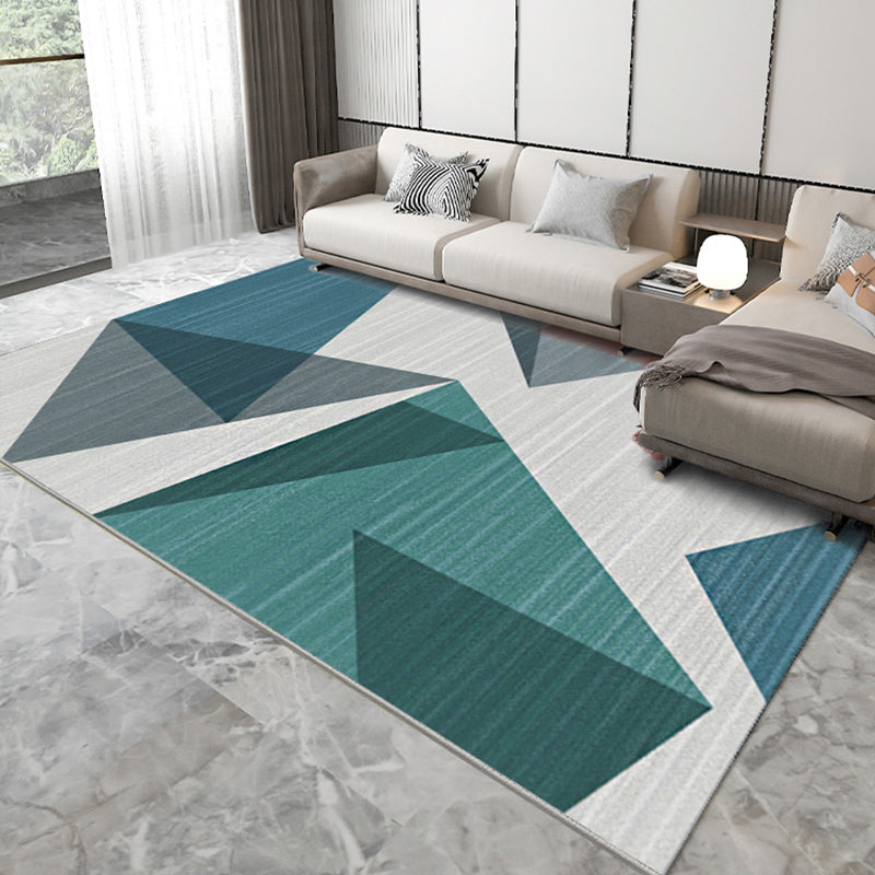 Bunt moderner Teppich Geometrisches Muster Polyester Fläche Teppich Färbung Resiatnt Teppich für Wohnkultur