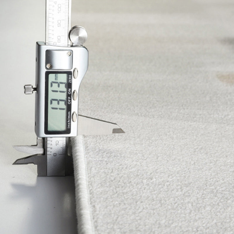 Gray Modern Rug Polyester Abstract Line Rug Non-Slip Backing Rug for Living Room