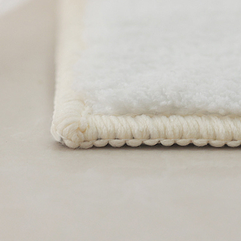 Dark Brown Modern Rug Polyester Color Piece Rug Washable Rug for Living Room