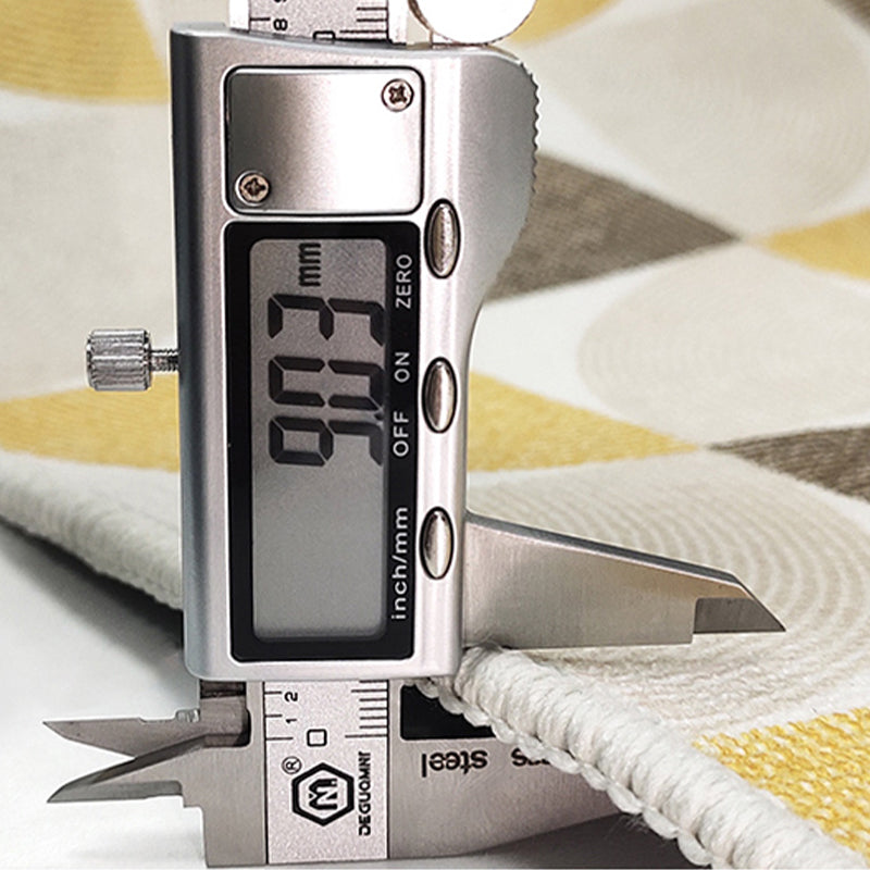 Contemporary Geometry Printed Rug Polyester Indoor Carpet Non-Slip Backing Carpet for Living Room