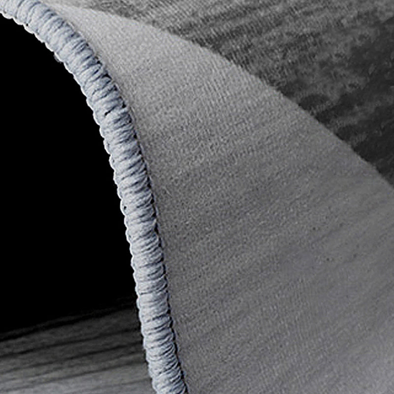 Chic Grey Carpet Modern Geometric Pattern Rug Polyester Stain Resistant Area Rug for Drawing Room