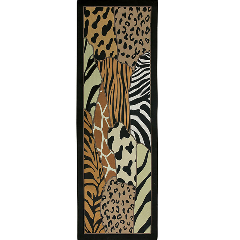 Creative Leopard Printed Carpet Polyester Indoor Rug Stain Resistant Area Carpet for Home Decoration