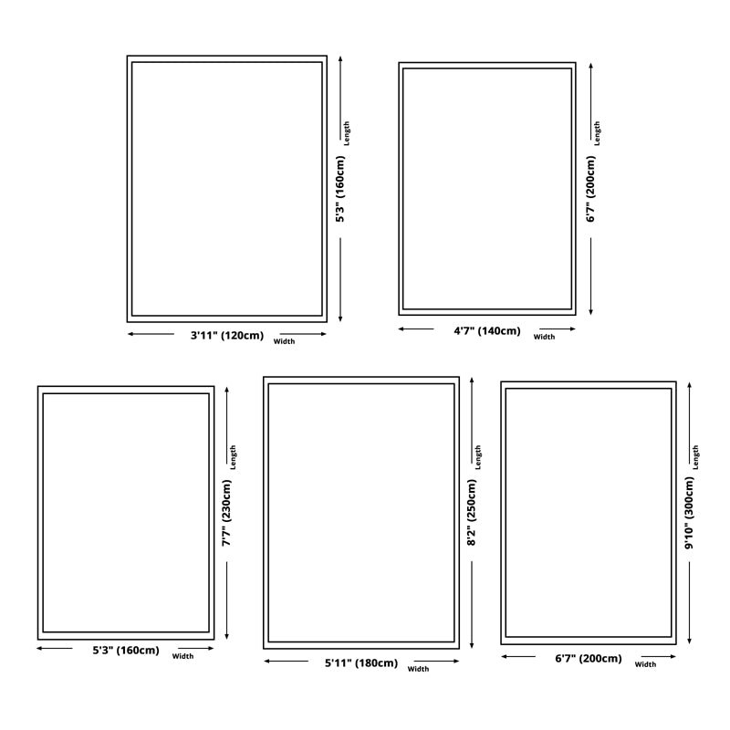 Modern Houndstooth Pattern Rug Polyester Area Rug Non-Slip Backing Carpet for Living Room